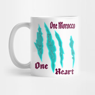 Morocco Proud Flag One Heart One Morocco Mug